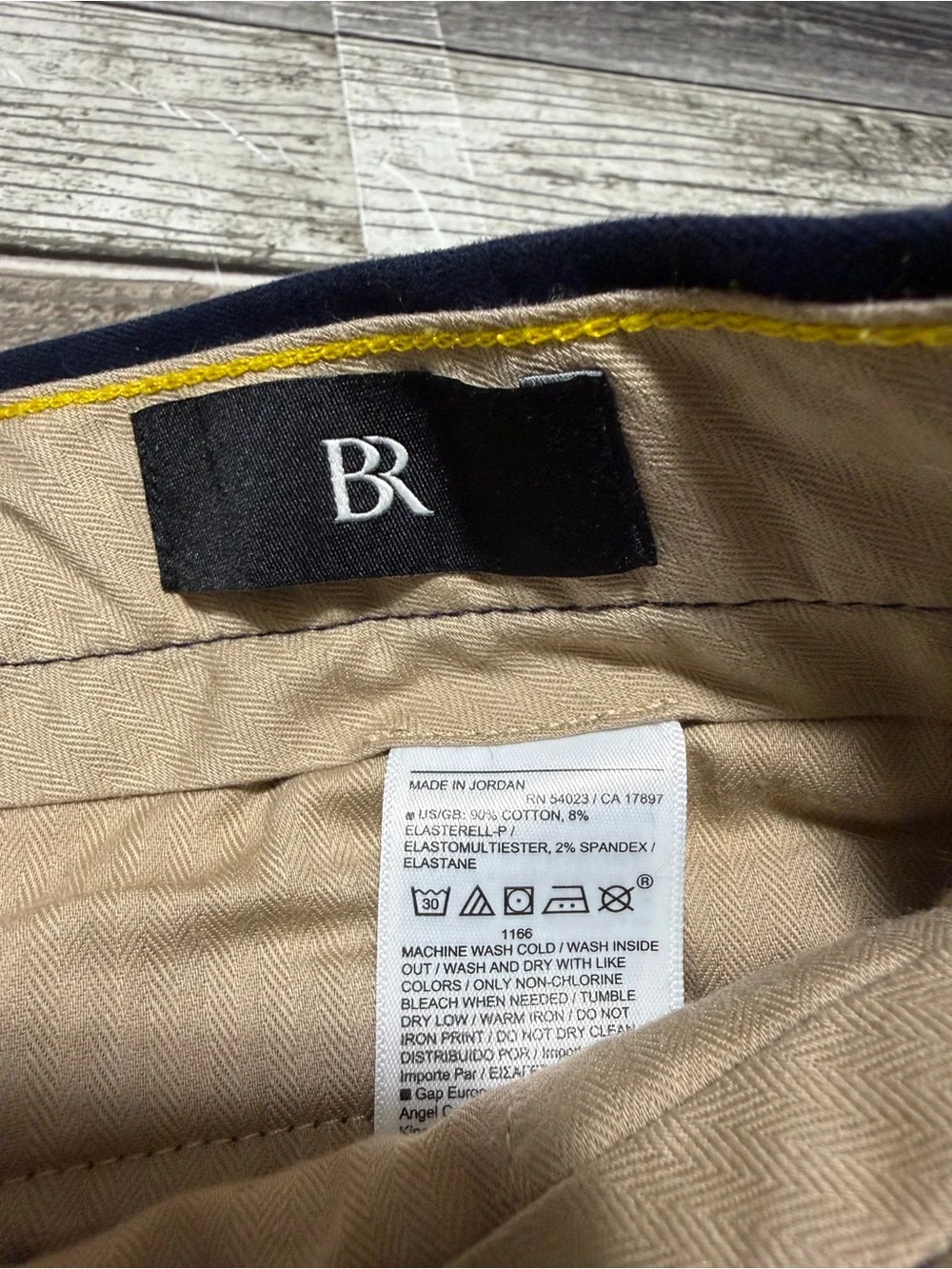 Banana Republic Slim Chino Pants Men’s 30x30 Navy Blue Stretch Twill